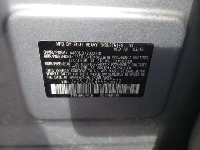 Photo 13 VIN: JF2SJADC4FH805673 - SUBARU FORESTER 2 