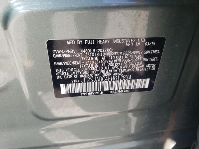 Photo 13 VIN: JF2SJADC4FH812834 - SUBARU FORESTER 