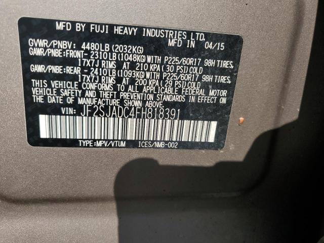 Photo 12 VIN: JF2SJADC4FH818391 - SUBARU FORESTER 