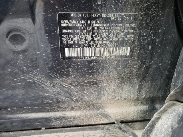 Photo 9 VIN: JF2SJADC4GH428831 - SUBARU FORESTER 2 