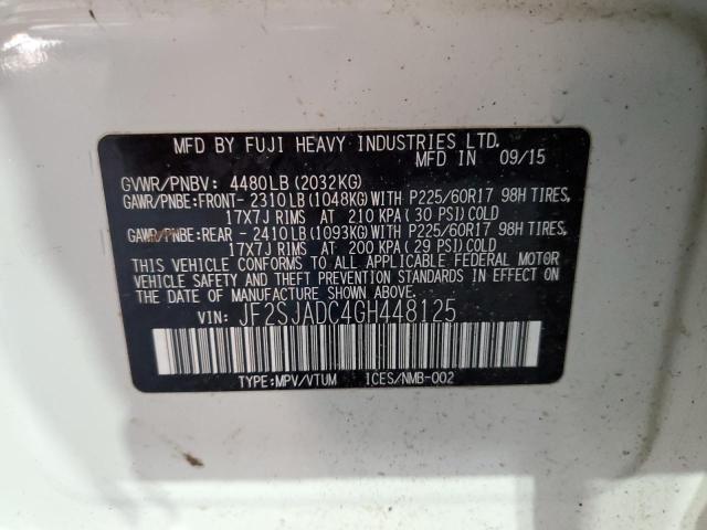 Photo 12 VIN: JF2SJADC4GH448125 - SUBARU FORESTER 