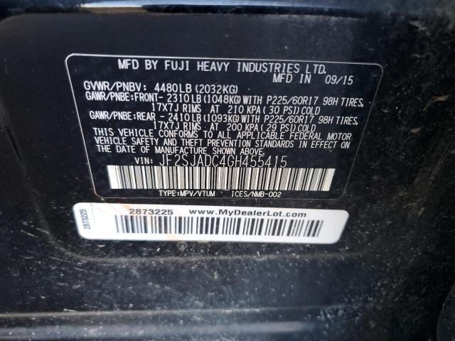 Photo 13 VIN: JF2SJADC4GH455415 - SUBARU FORESTER 2 