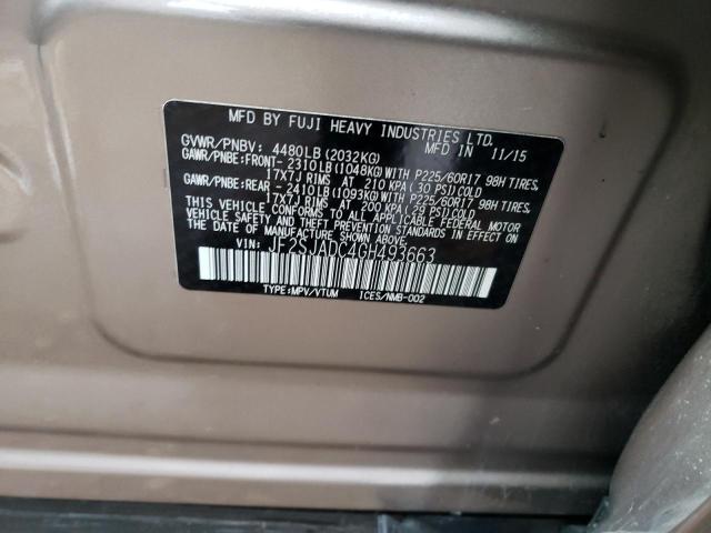 Photo 12 VIN: JF2SJADC4GH493663 - SUBARU FORESTER 