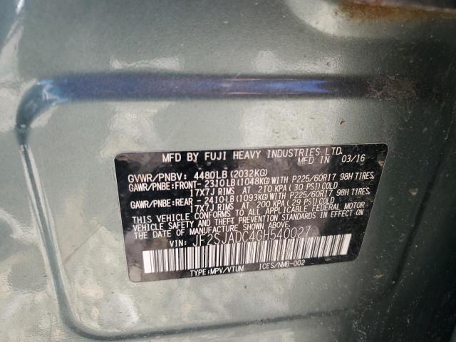 Photo 11 VIN: JF2SJADC4GH540027 - SUBARU FORESTER 