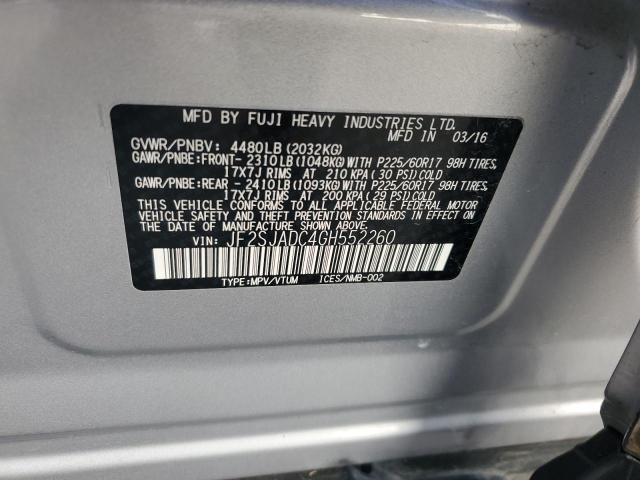 Photo 12 VIN: JF2SJADC4GH552260 - SUBARU FORESTER 