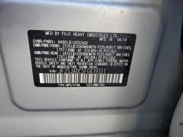 Photo 11 VIN: JF2SJADC5FG439311 - SUBARU FORESTER 2 