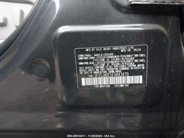 Photo 8 VIN: JF2SJADC5FH443479 - SUBARU FORESTER 