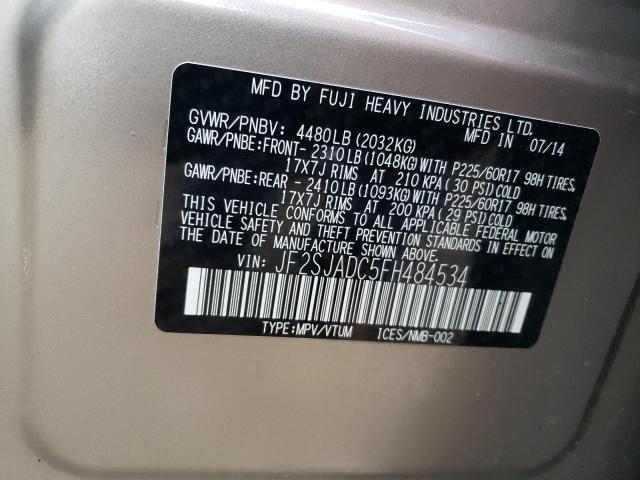 Photo 9 VIN: JF2SJADC5FH484534 - SUBARU FORESTER 2 