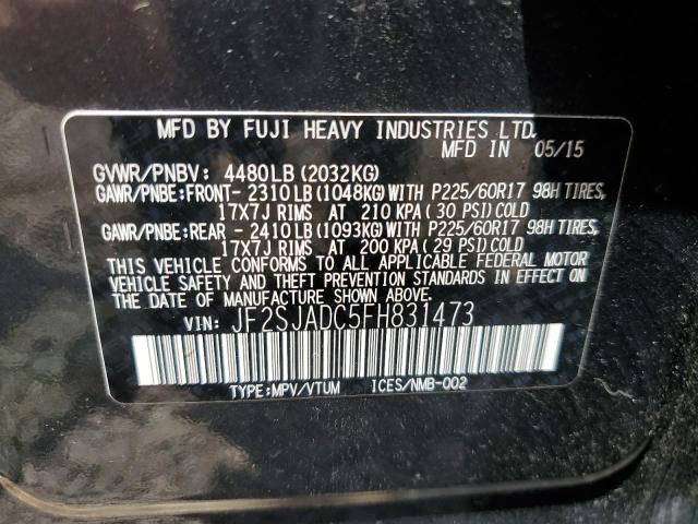 Photo 11 VIN: JF2SJADC5FH831473 - SUBARU FORESTER 2 