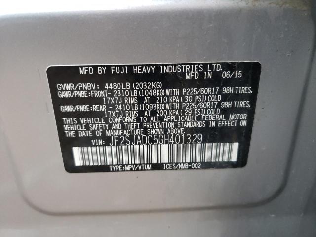 Photo 9 VIN: JF2SJADC5GH401329 - SUBARU FORESTER 2 