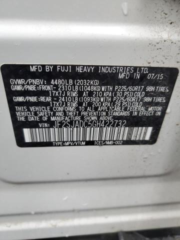 Photo 12 VIN: JF2SJADC5GH422732 - SUBARU FORESTER 