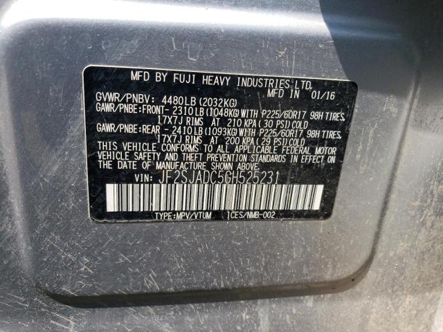 Photo 12 VIN: JF2SJADC5GH525231 - SUBARU FORESTER 2 