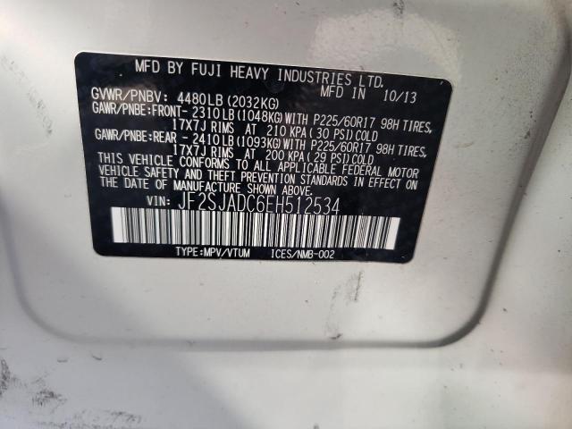 Photo 9 VIN: JF2SJADC6EH512534 - SUBARU FORESTER 2 