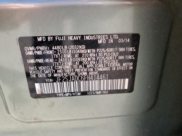 Photo 11 VIN: JF2SJADC6FH414461 - SUBARU FORESTER 