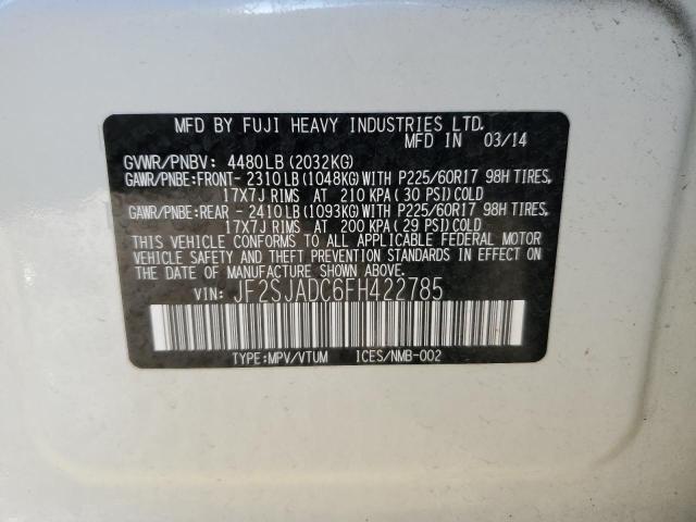 Photo 12 VIN: JF2SJADC6FH422785 - SUBARU FORESTER 2 