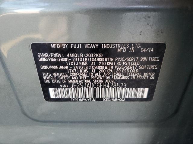 Photo 11 VIN: JF2SJADC6FH428523 - SUBARU FORESTER 2 