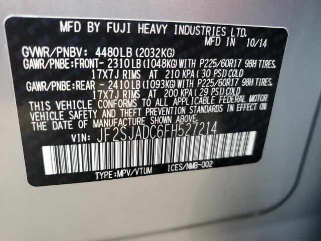 Photo 12 VIN: JF2SJADC6FH527214 - SUBARU FORESTER 2 