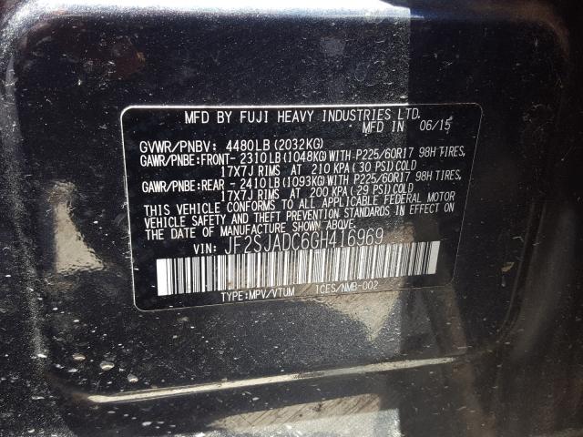 Photo 9 VIN: JF2SJADC6GH416969 - SUBARU FORESTER 2 