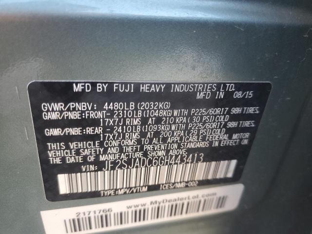 Photo 12 VIN: JF2SJADC6GH443413 - SUBARU FORESTER 2 