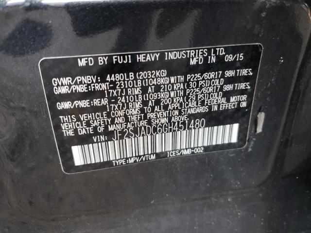 Photo 9 VIN: JF2SJADC6GH451480 - SUBARU FORESTER 2 