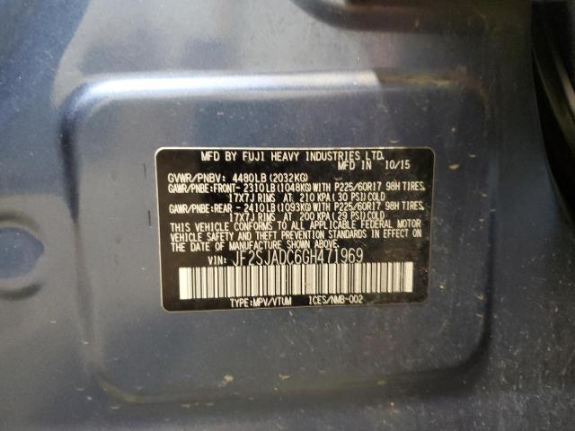 Photo 11 VIN: JF2SJADC6GH471969 - SUBARU FORESTER 2 