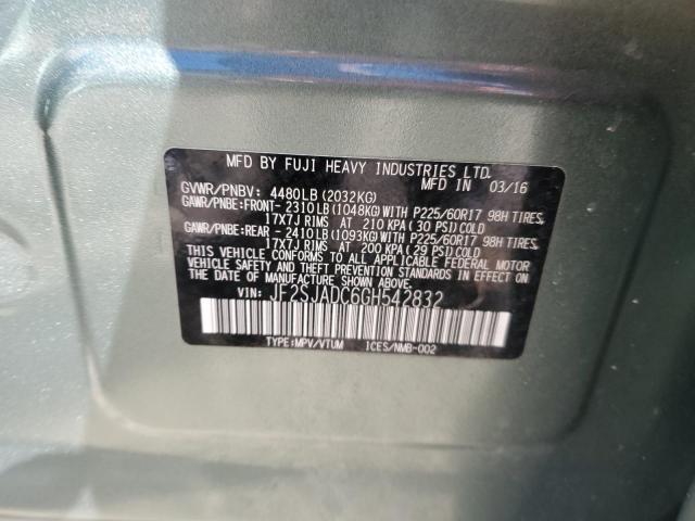 Photo 12 VIN: JF2SJADC6GH542832 - SUBARU FORESTER 2 