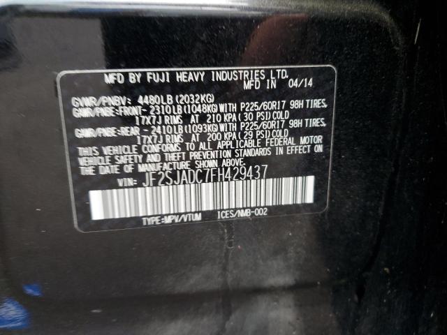 Photo 12 VIN: JF2SJADC7FH429437 - SUBARU FORESTER 