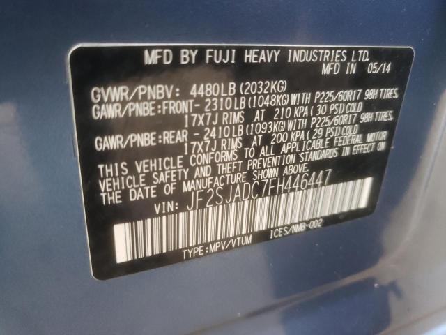 Photo 11 VIN: JF2SJADC7FH446447 - SUBARU FORESTER 2 