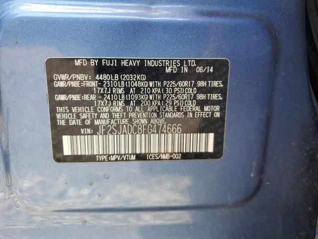 Photo 11 VIN: JF2SJADC8FG474666 - SUBARU FORESTER 