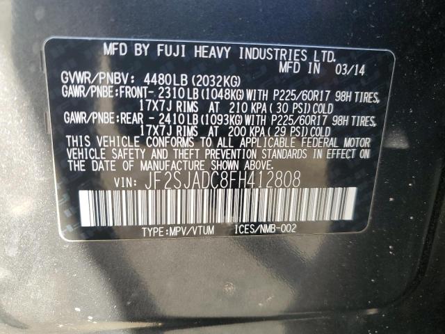 Photo 13 VIN: JF2SJADC8FH412808 - SUBARU FORESTER 2 