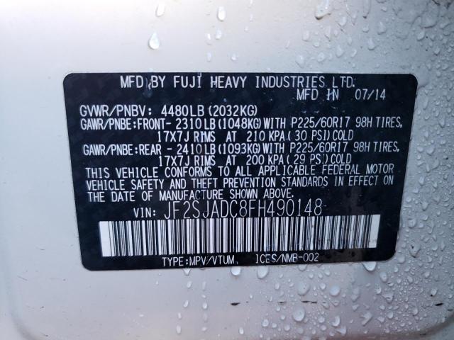 Photo 13 VIN: JF2SJADC8FH490148 - SUBARU FORESTER 