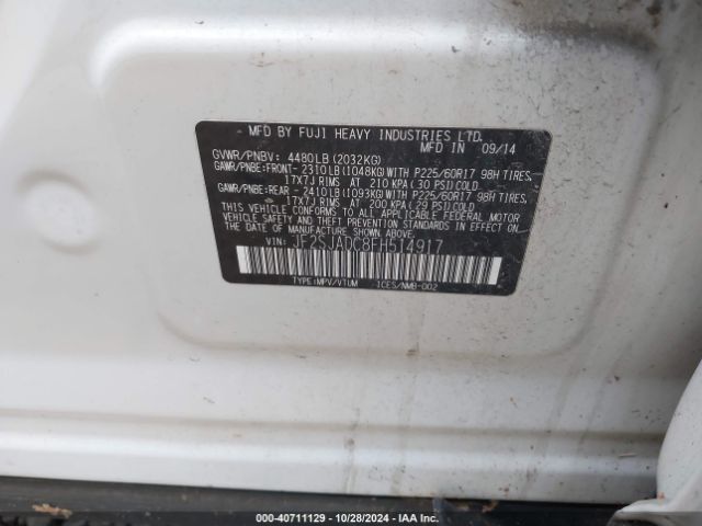 Photo 8 VIN: JF2SJADC8FH514917 - SUBARU FORESTER 