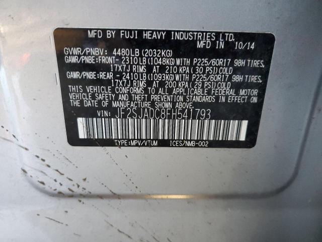 Photo 11 VIN: JF2SJADC8FH541793 - SUBARU FORESTER 2 