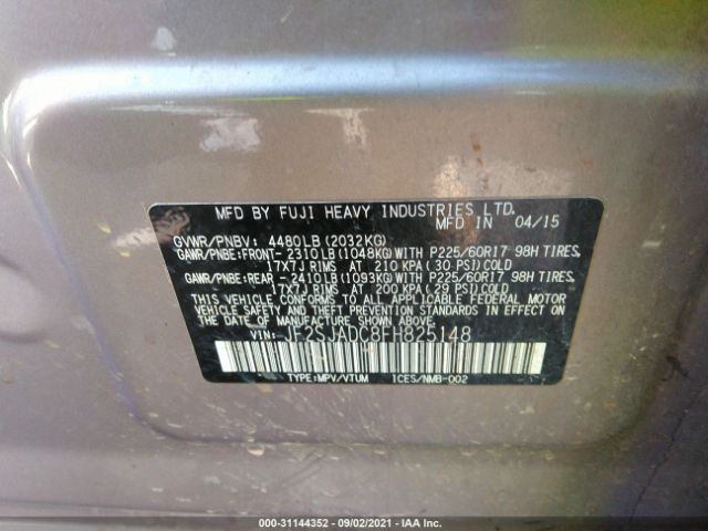 Photo 8 VIN: JF2SJADC8FH825148 - SUBARU FORESTER 