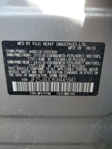 Photo 12 VIN: JF2SJADC8GH445941 - SUBARU FORESTER 