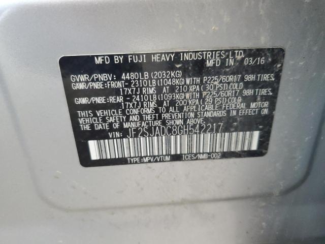 Photo 11 VIN: JF2SJADC8GH542217 - SUBARU FORESTER 