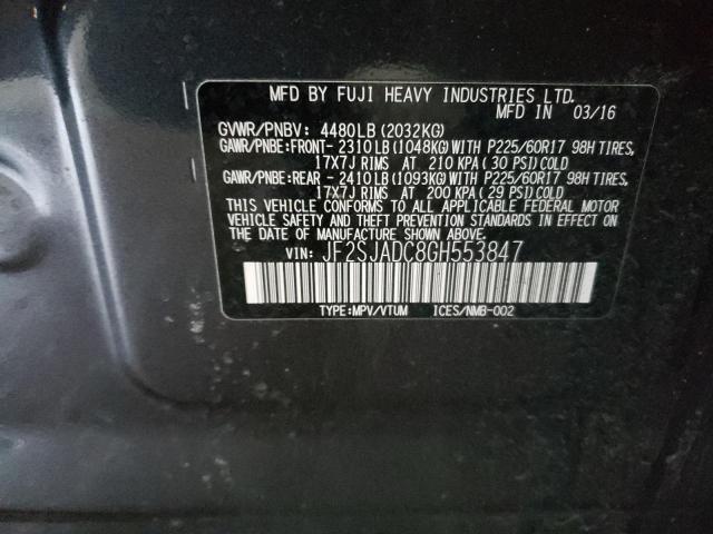 Photo 9 VIN: JF2SJADC8GH553847 - SUBARU FORESTER 2 