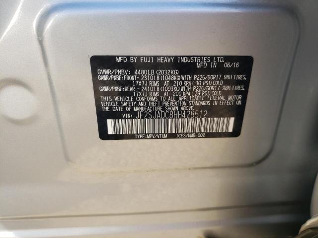 Photo 9 VIN: JF2SJADC8HH428512 - SUBARU FORESTER 2 