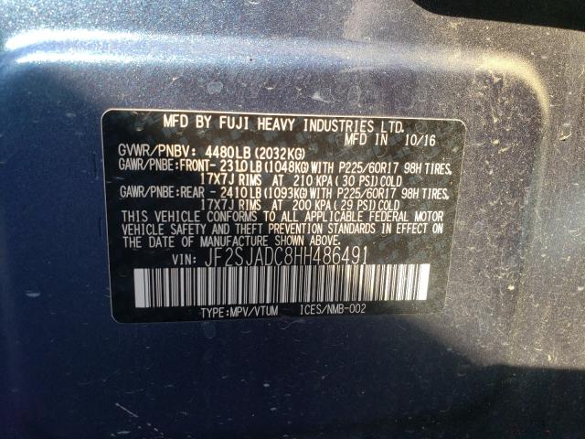 Photo 9 VIN: JF2SJADC8HH486491 - SUBARU FORESTER 