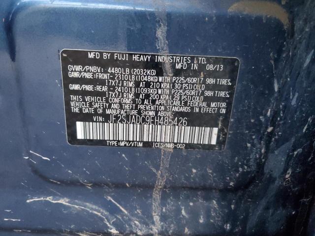 Photo 11 VIN: JF2SJADC9EH485426 - SUBARU FORESTER 2 