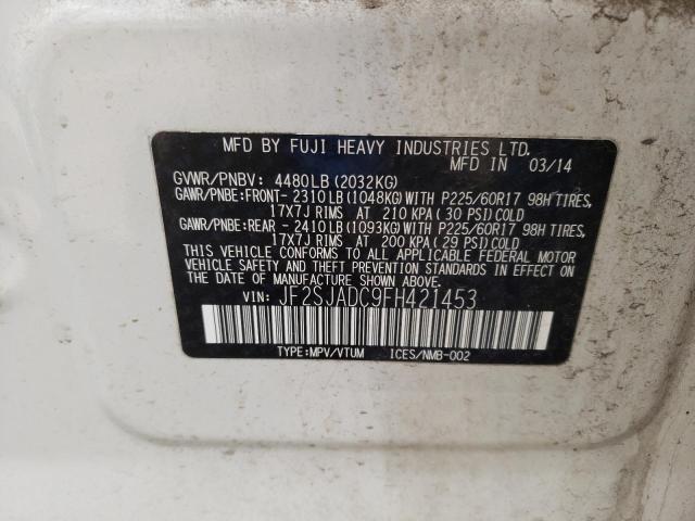 Photo 9 VIN: JF2SJADC9FH421453 - SUBARU FORESTER 2 