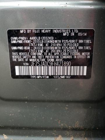 Photo 11 VIN: JF2SJADC9FH421890 - SUBARU FORESTER 