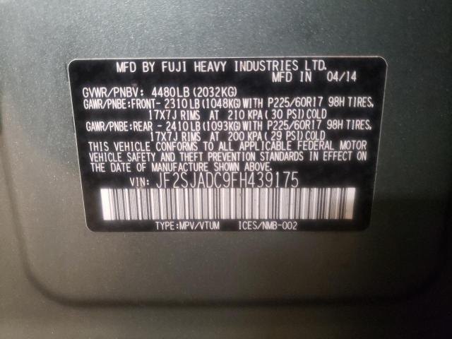 Photo 9 VIN: JF2SJADC9FH439175 - SUBARU FORESTER 2 