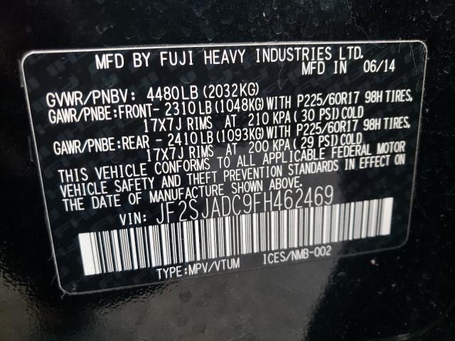 Photo 9 VIN: JF2SJADC9FH462469 - SUBARU FORESTER 2 