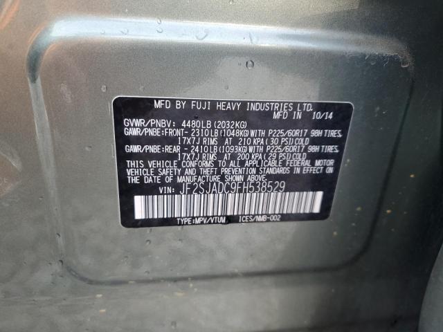 Photo 13 VIN: JF2SJADC9FH538529 - SUBARU FORESTER 2 