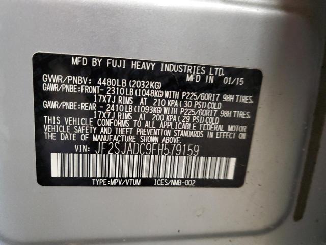 Photo 12 VIN: JF2SJADC9FH579159 - SUBARU FORESTER 2 