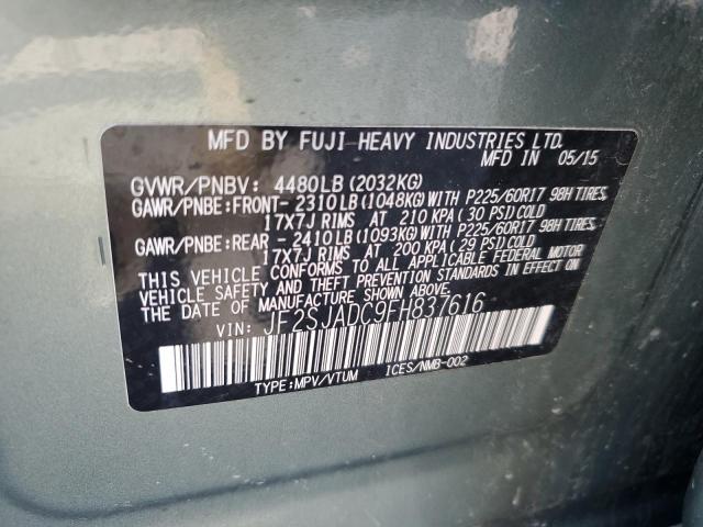 Photo 12 VIN: JF2SJADC9FH837616 - SUBARU FORESTER 2 