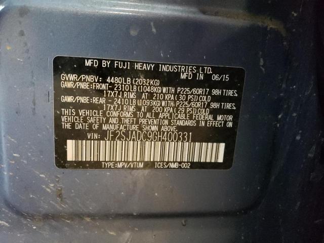 Photo 11 VIN: JF2SJADC9GH400331 - SUBARU FORESTER 