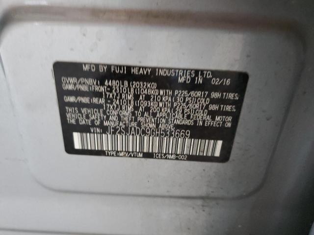 Photo 11 VIN: JF2SJADC9GH533669 - SUBARU FORESTER 