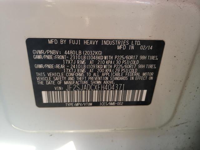 Photo 12 VIN: JF2SJADCXFH404371 - SUBARU FORESTER 2 